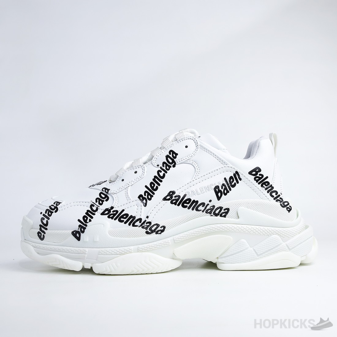 Balenciaga triple s all white online